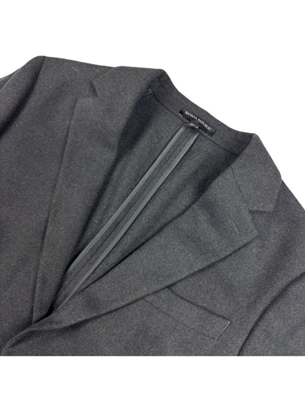 Banana Republic Men's Flannel 2-Button Tailored Fit Blazer Gray • 40R